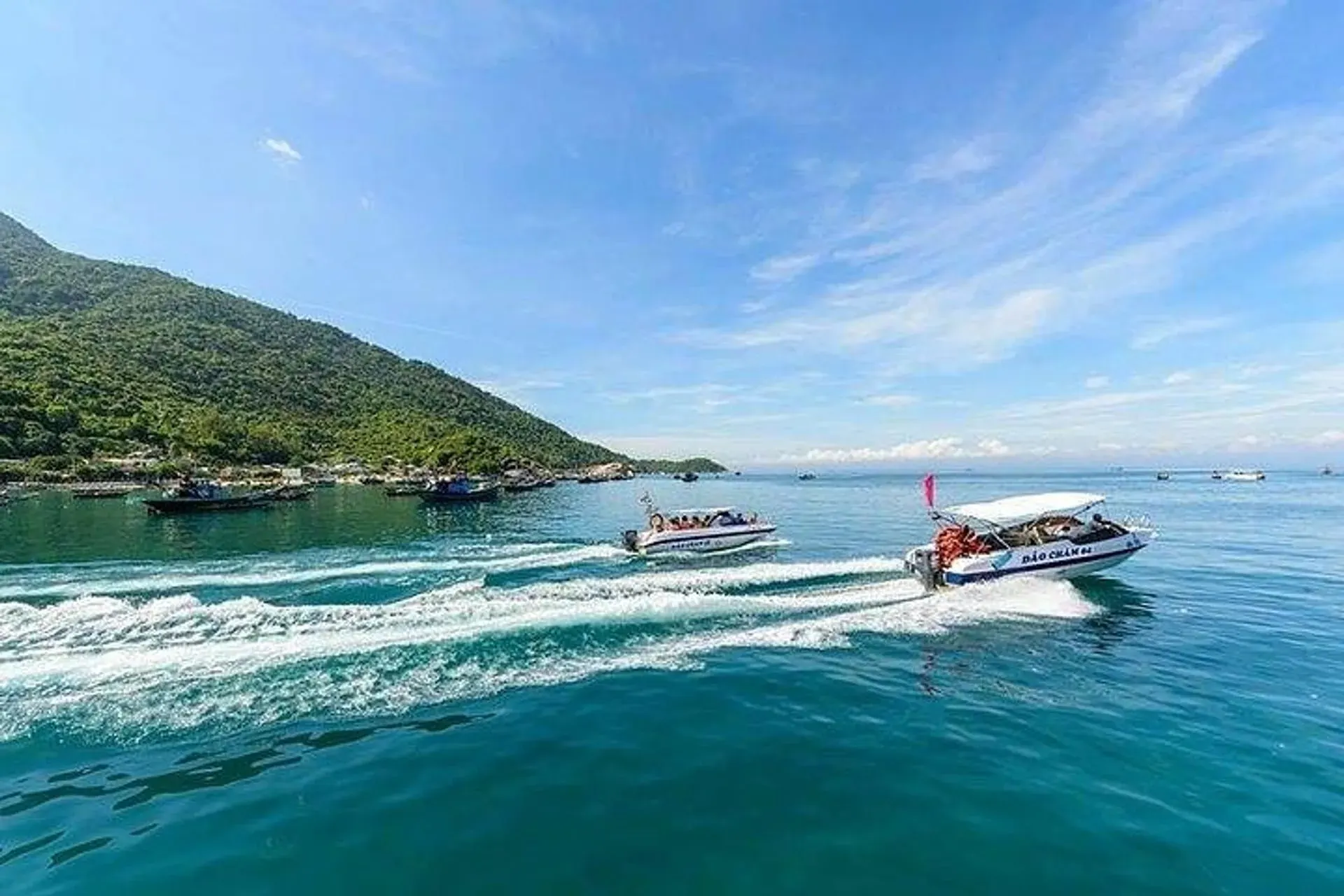 Boat ride to reefs and sandbanks