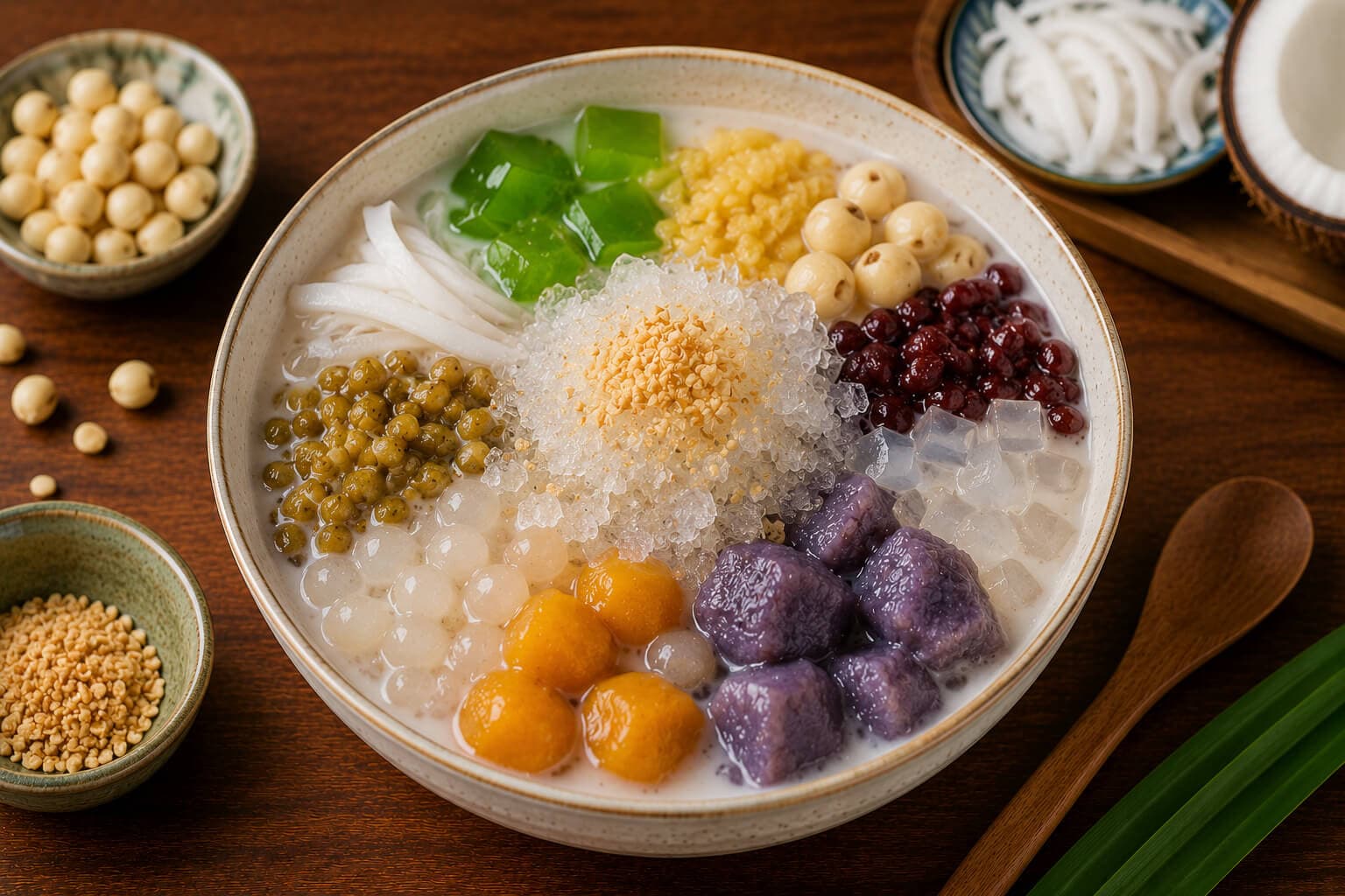 Saagu bondibai, Maldivian sago and coconut pudding