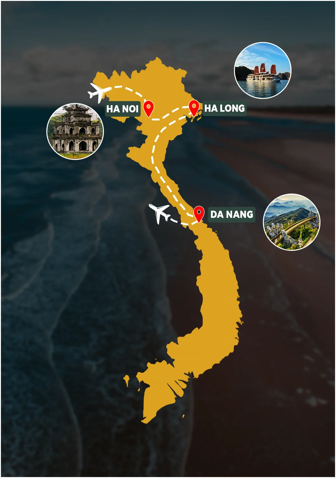 Northern Maldives Highlights Malé and Manta Point route map